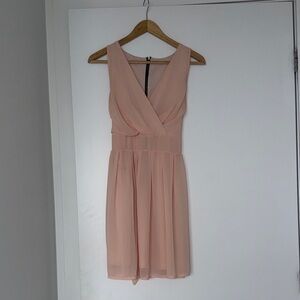 Chic Sleeveless Pink Mini Dress